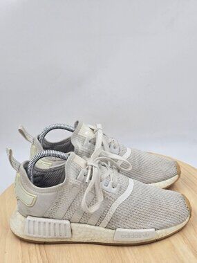Adidas Originals Nmd_r1 Brand D96635 White Gum Running Shoes Mens Size 6